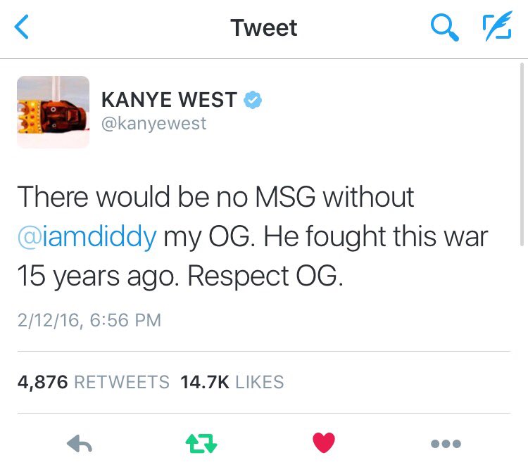 RT @BadBoyRecords: Respect. @kanyewest @iamdiddy https://t.co/eaZ4lMBll3