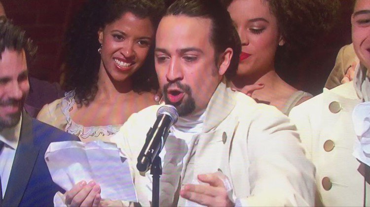 Congrats to my dear friend @Lin_Manuel for his #GRAMMYs win for his amazing musical #Hamilton ???????????????????????? https://t.co/8RId0Sy38s
