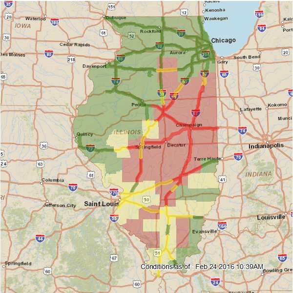 Elwood, IL Road Conditions with Driving and Traffic Flow