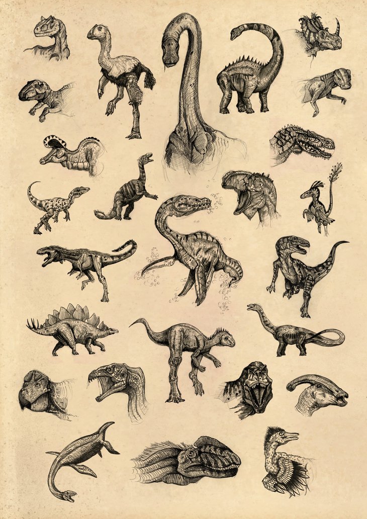 RT @hitRECord: Dinosaurs, anyone? -- https://t.co/Lma8q0fXIK. Awesome job on these sketches, Kyoot! https://t.co/vkVKuNRr21