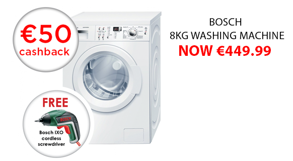 Save €100 this weekend on the Bosch 8KG Avantixx White Washing Machine! https://t.co/BxPoYXsrxl https://t.co/osO4UZBo7S