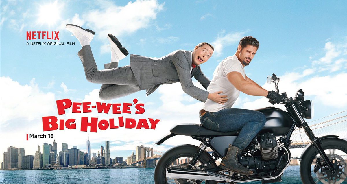RT @JoeManganiello: Check out the new poster for #PeeWeesBigHoliday! https://t.co/8Unyu8rcms