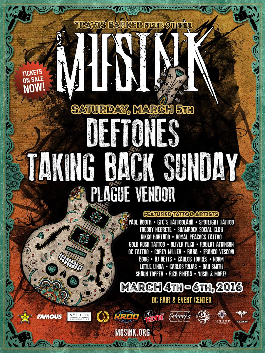 RT @hopelessrecords: You guys ready to see @TBSOfficial at @travisbarker's @Musink_TatFest?! Grab tix at https://t.co/Uq6x8yIROA https://t.…