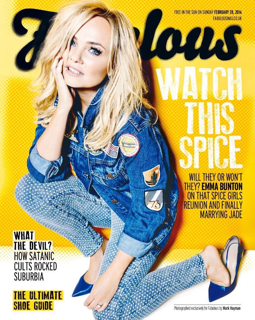 RT @NewsUK: Don't miss a bumper edition of @Fabulousmag with @EmmaBunton on the cover - free with today's @TheSun on Sunday https://t.co/Lz…