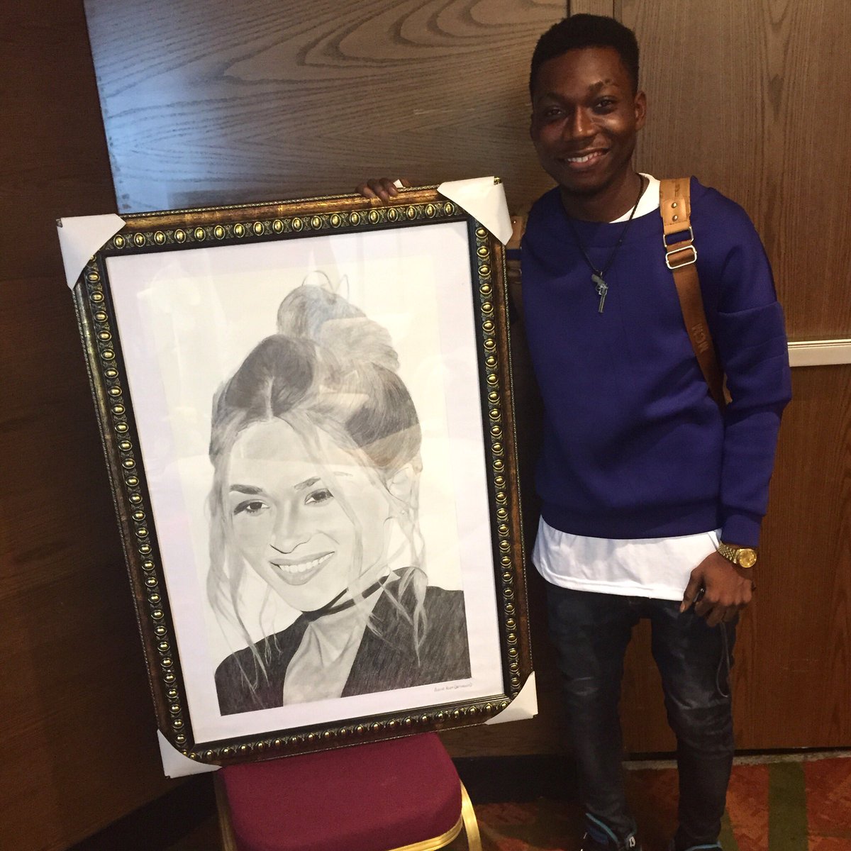 Akeem You Are An Incredible Artist!This Picture You Drew Of Me Is Breathtaking! Grateful For Fans Like You #Nigeria https://t.co/vkLmzpeMve