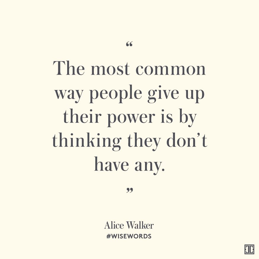 See more #wisewords here: https://t.co/wISox4jnkD #AliceWalker https://t.co/XPBnYwOSls