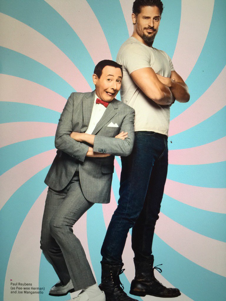 RT @AnthonyHolic: Pick up the new issue of @EW for a hilarious interview with @JoeManganiello & @peeweeherman ! #PeeweesBigHoliday https://…