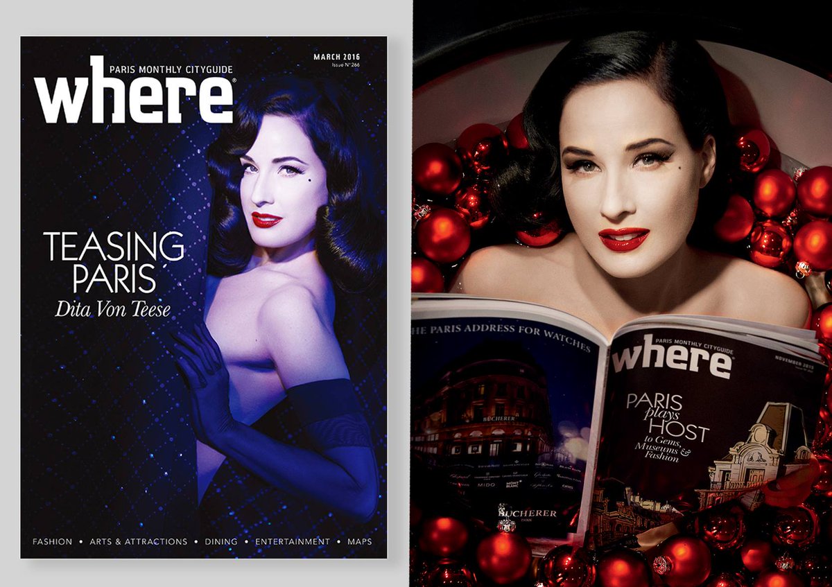 RT @WhereParis: Check out @DitaVonTeese interview in the lead up to her dazzling show at the famous @crazyhorseparis.
#WhereParis https://t…