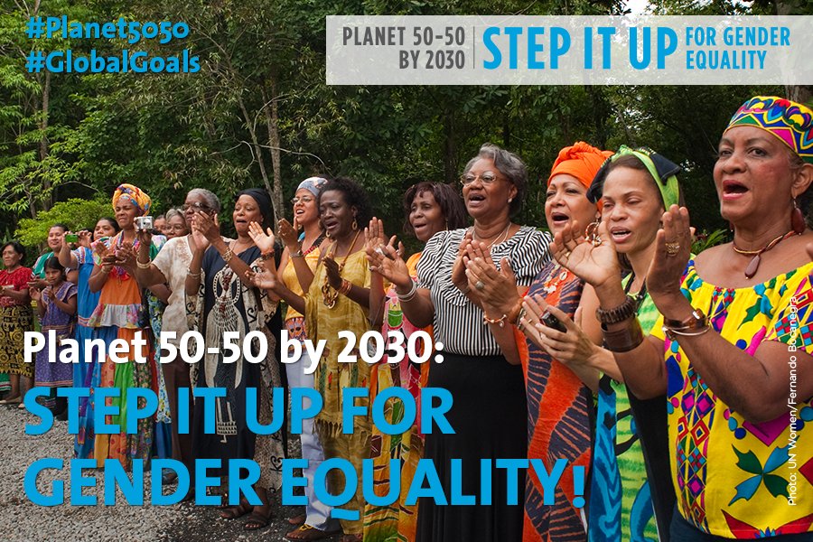 RT @UN_Women: Happy Int'l Women's Day! On #IWD2016, we call for a #Planet5050. It's time to step it up! https://t.co/eVHjw97AaS https://t.c…