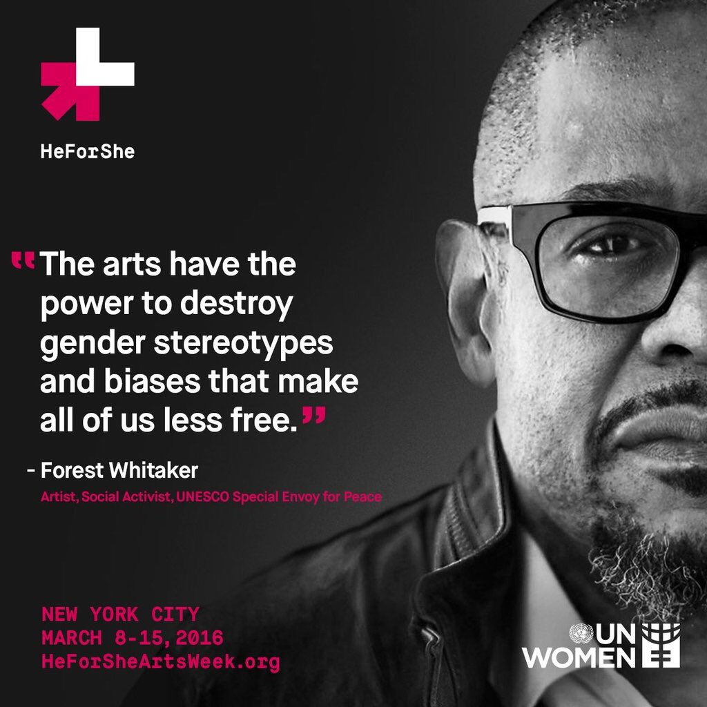 Proud to support #Heforshe #ArtsWeek @UN_Women #IWD2016 https://t.co/8JjjFsGVE5