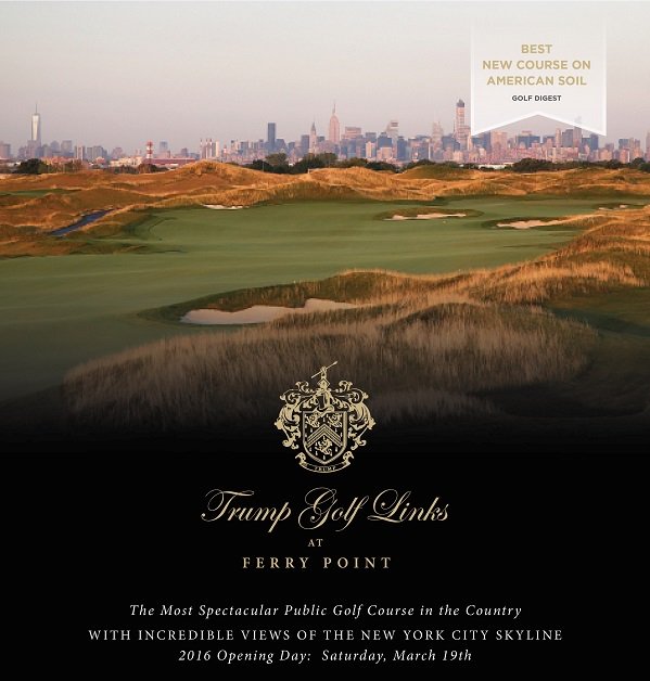 RT @TrumpFerryPoint: ATTENTION GOLFERS: #TrumpFerryPoint will open on March 19th! Pre-book your reservations starting March 11th at 10am! h…
