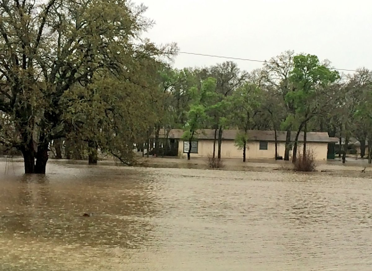 Photo About 50 Mexia, Texas, homes flooded; water is 6 feet high at