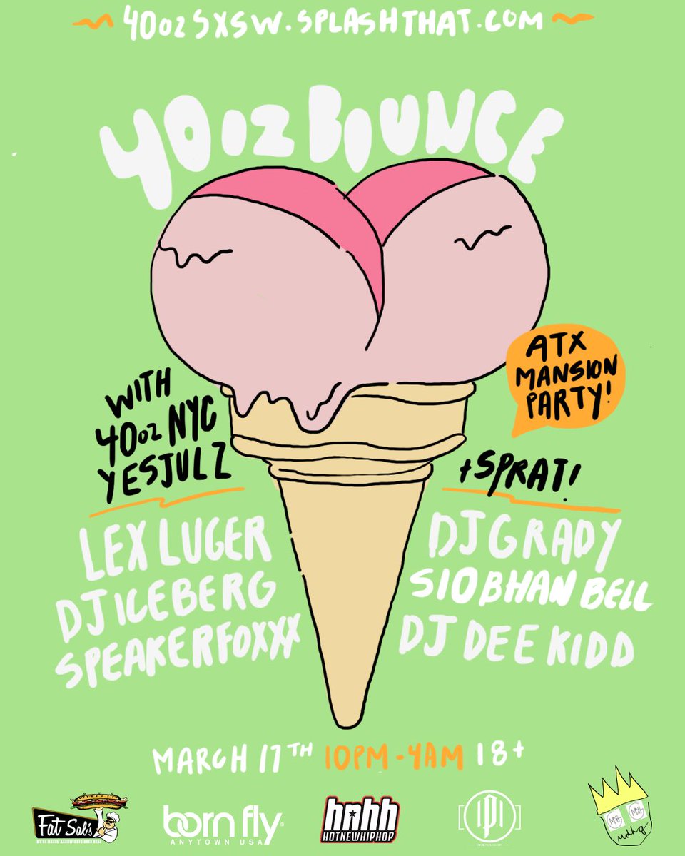 RT @SpratFool: SXSW will never be the same after this 40ozBounce mansion ???? w/ @40oz_VAN @YesJulz @DevCNY & myself. Expect surprises https:/…