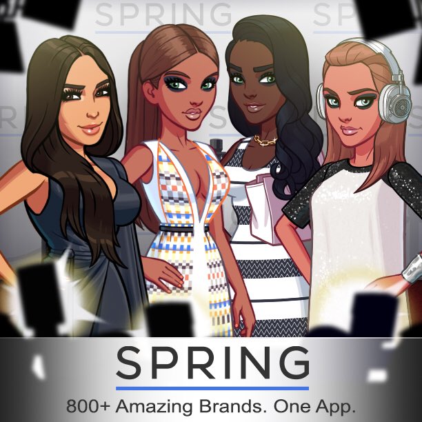 Welcome @Spring to the #KimKardashianGame! Love that you can shop designer looks virtually & in real life! https://t.co/8I8UBShFA6