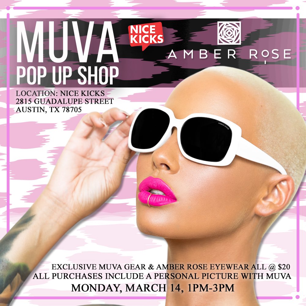 Austin TX!!! #Rosebuds meet me @ShopNiceKicks this Monday, March 14th #SXSW #MUVA Pop Up Shop. All items ONLY $20 https://t.co/th66VhZCmv