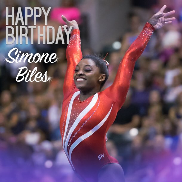 Simone Biles's Birthday Celebration HappyBday.to