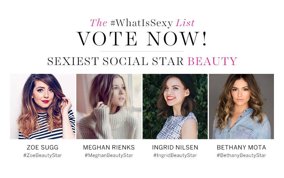 Who deserves Sexiest Beauty Star on our #WhatIsSexy List? You tell us. VOTE NOW: https://t.co/Co2lao4MuP https://t.co/L0jbN4eInL