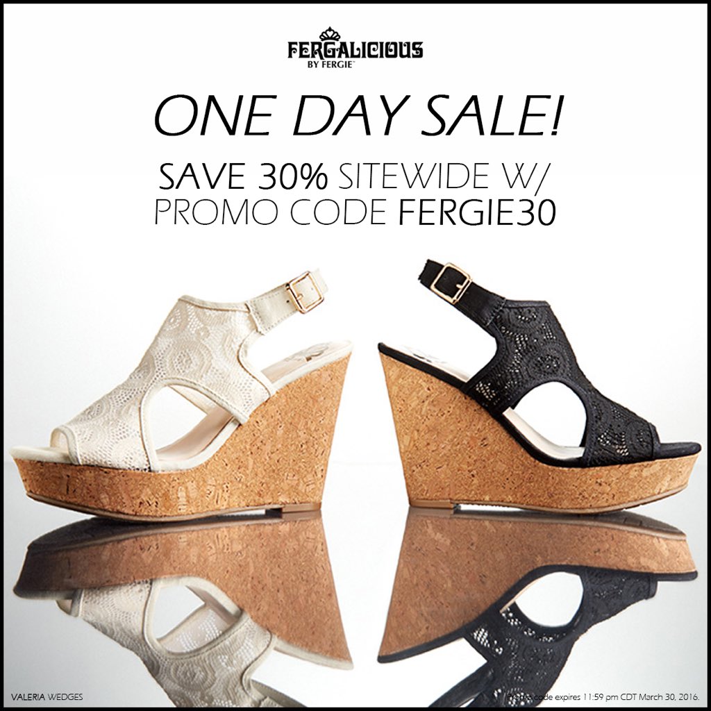 RT @FergaliciousBF: #TodayOnly, take 30%OFF all #Fergalicious by #Fergie #shoes w/ #promocode FERGIE30!#shoesale https://t.co/NWYCUncuY8 ht…