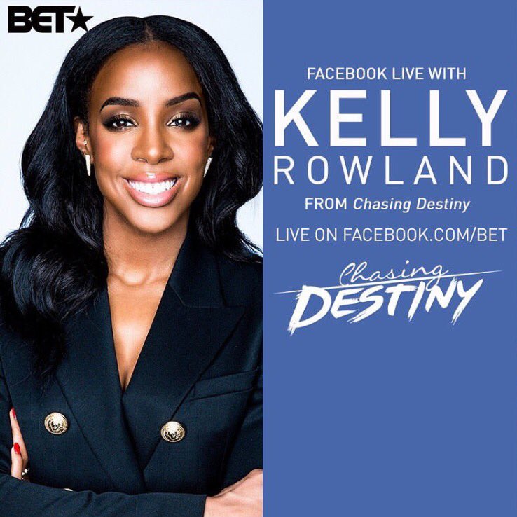Get your questions ready! I'll be doing a live chat on @BET's Facebook page in 15 minutes! #ChasingDestinyBET https://t.co/inz7ycYuBk