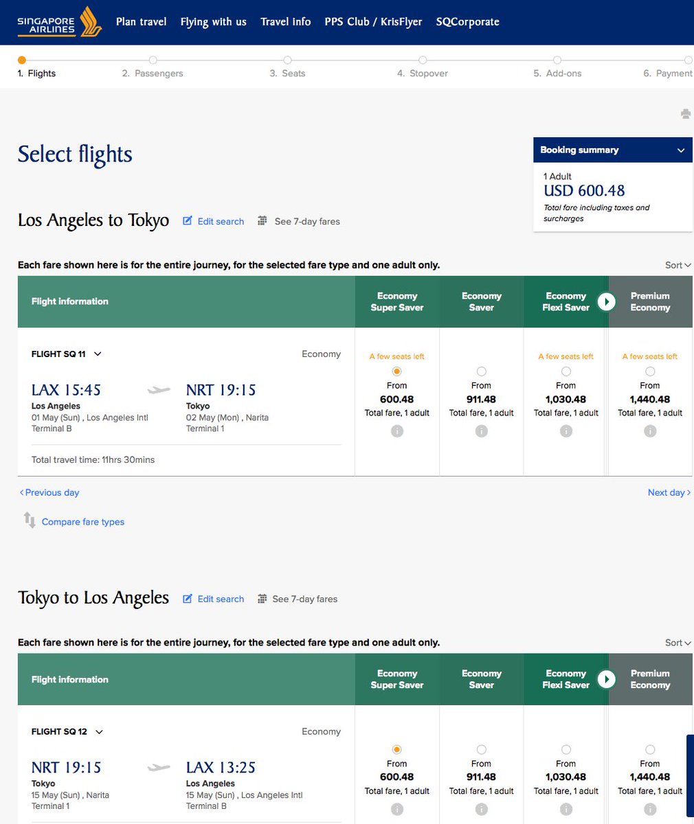 RT @airfarewatchdog: From @SingaporeAir:  LAX to Tokyo NRT $601 nonstop for spring travel