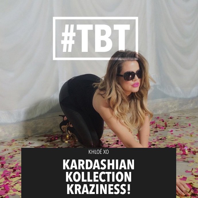 #TBT to me acting natural at our Kardashian Kollection shoot, LOL!!! On khloewithak! https://t.co/rIhACRkj6d https://t.co/5Wg9q8KVYI