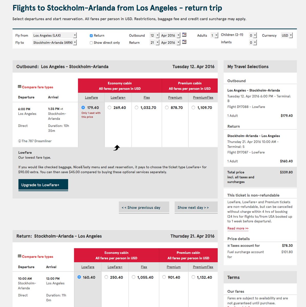 RT @airfarewatchdog: LAX-Stockholm nonstop spring travel $340 RT 