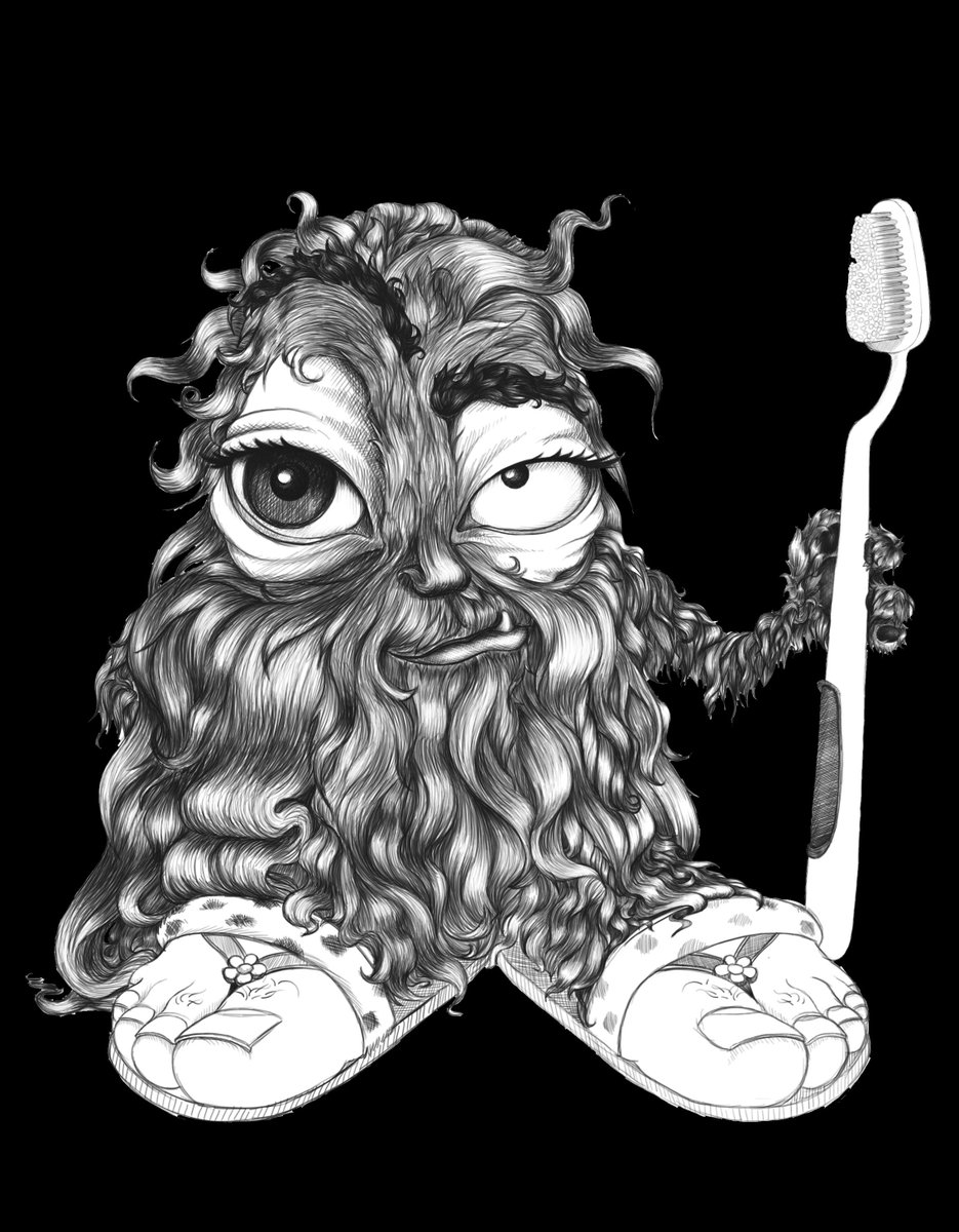 RT @FredePatiences: Did this hairy one wearing human-like slippers for the Morning Monster project on @hitRECord https://t.co/MyCdmTylbH ht…