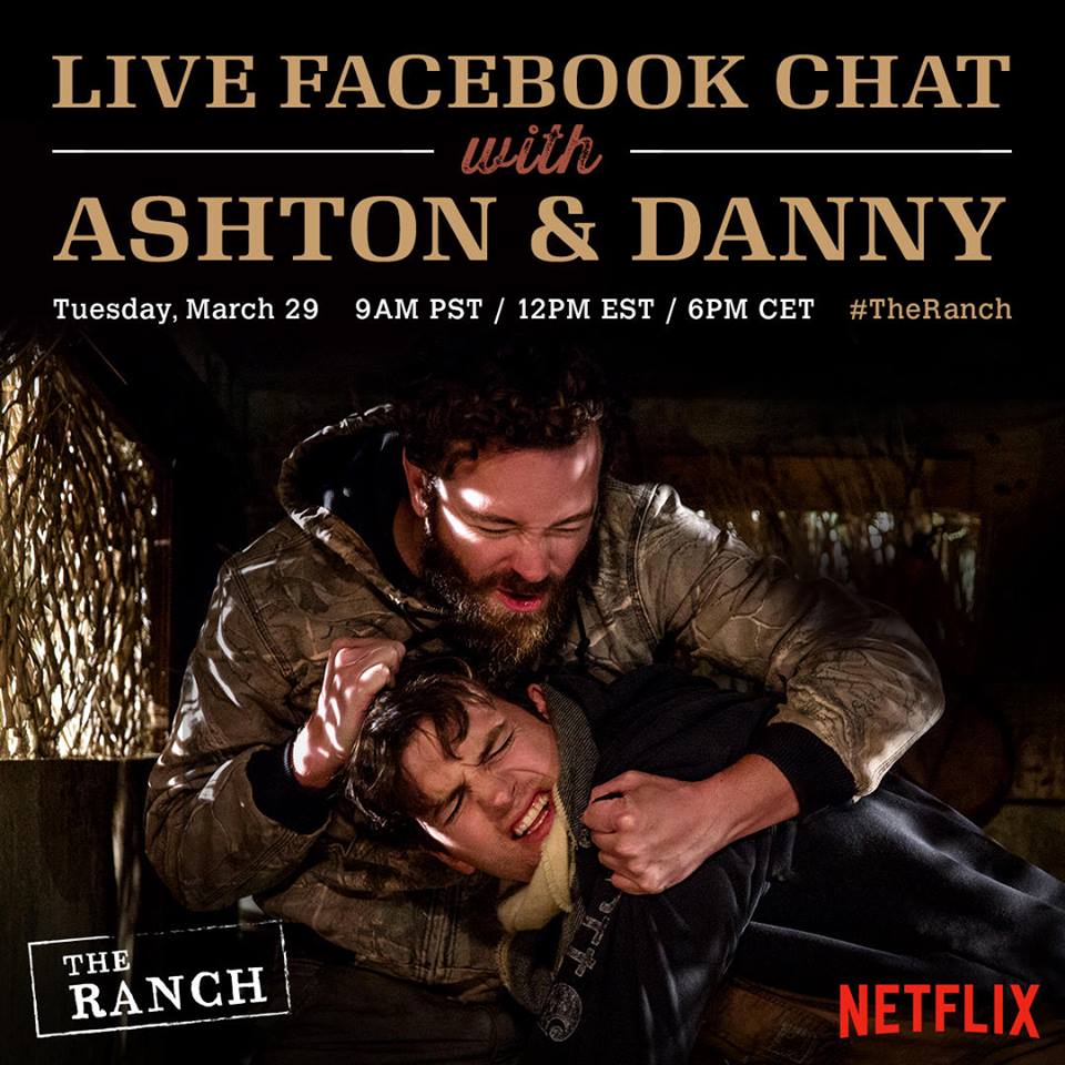 Danny & I are hosting a LIVE CHAT tmrw @ 9am pst about life on #TheRanch. Join us here: https://t.co/OUa2Zi3r4W https://t.co/P5T1kvSU4T