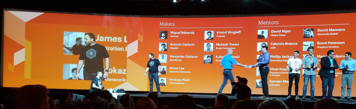 kpe: Proud to see @benmarks up on stage doing his thing at #MagentoImagine - only 7 years ago he was employee #1 https://t.co/s6tIjCg9jC