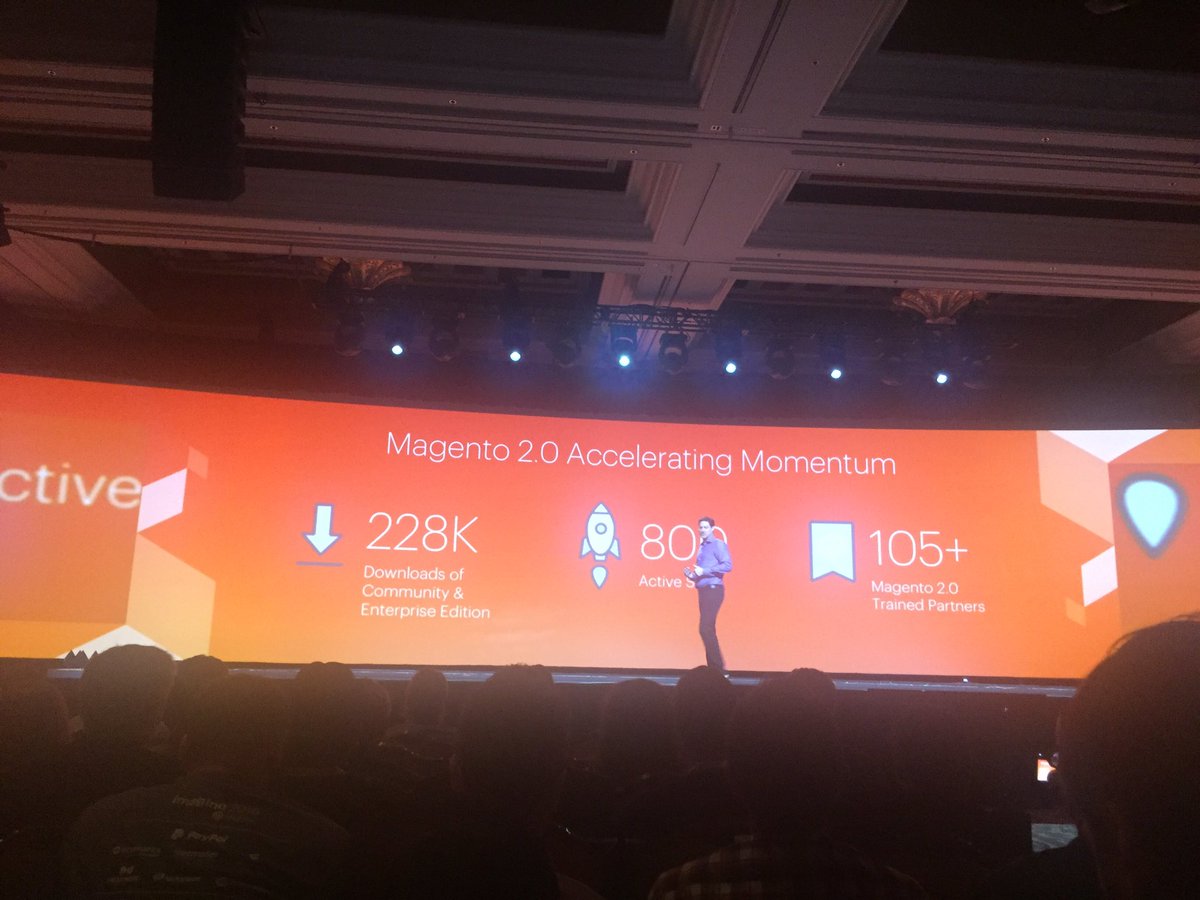 emily_a_wilhoit: Still on @Magento 1.x? @mklave1 says 'When you're ready, M2 is ready for you.' #MagentoImagine https://t.co/AW5mn7cLtJ