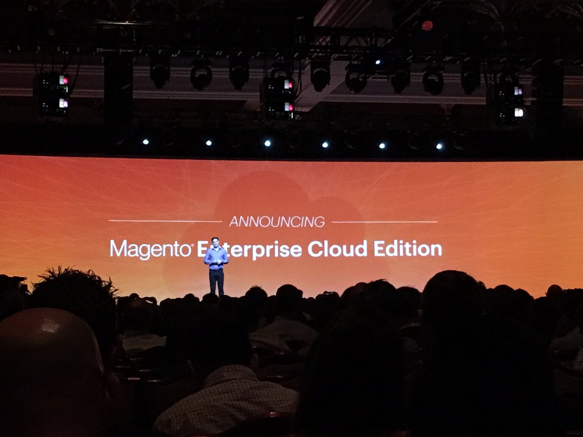 wsadaniel: @magento announces Magento Enterprise Cloud Edition, PaaS reduces complexity in rollout & maint. #MagentoImagine https://t.co/8HXeVB015J