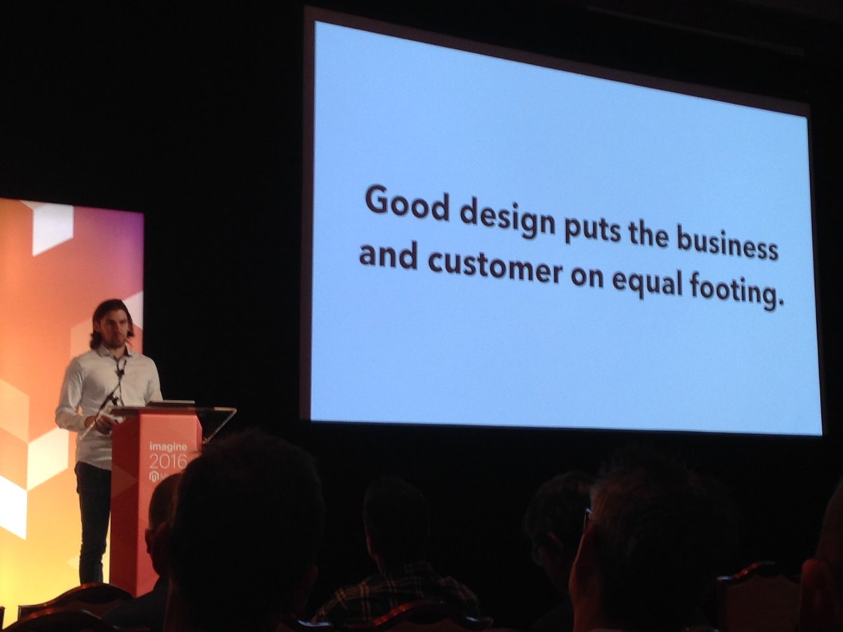 SheroDesigns: Good advice from @Falkowski #magentoimagine #webdesign #UX https://t.co/ZzqHp20CCz