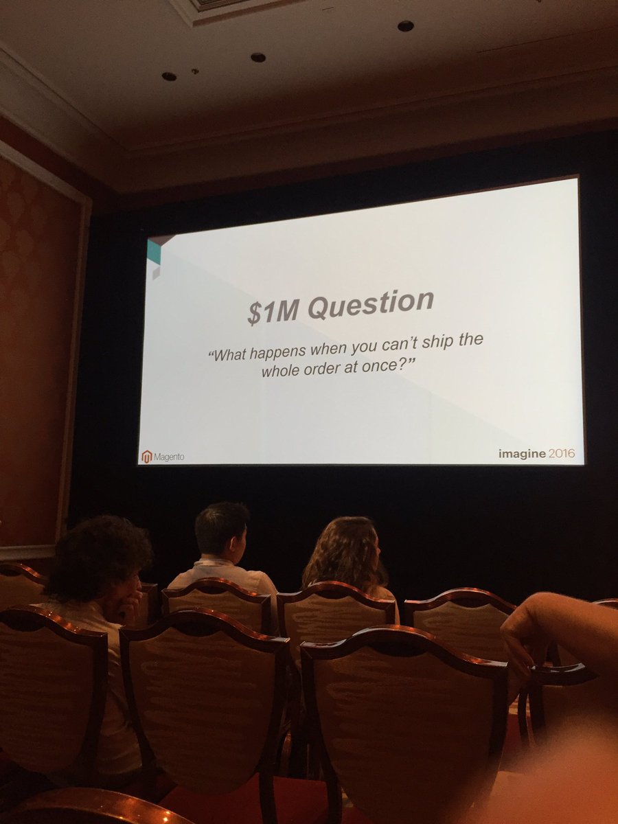 classyllama: One question to unlock the 'when things don't go like you expect' needs for eCom build scopes. #MagentoImagine https://t.co/zbdbawl1MB