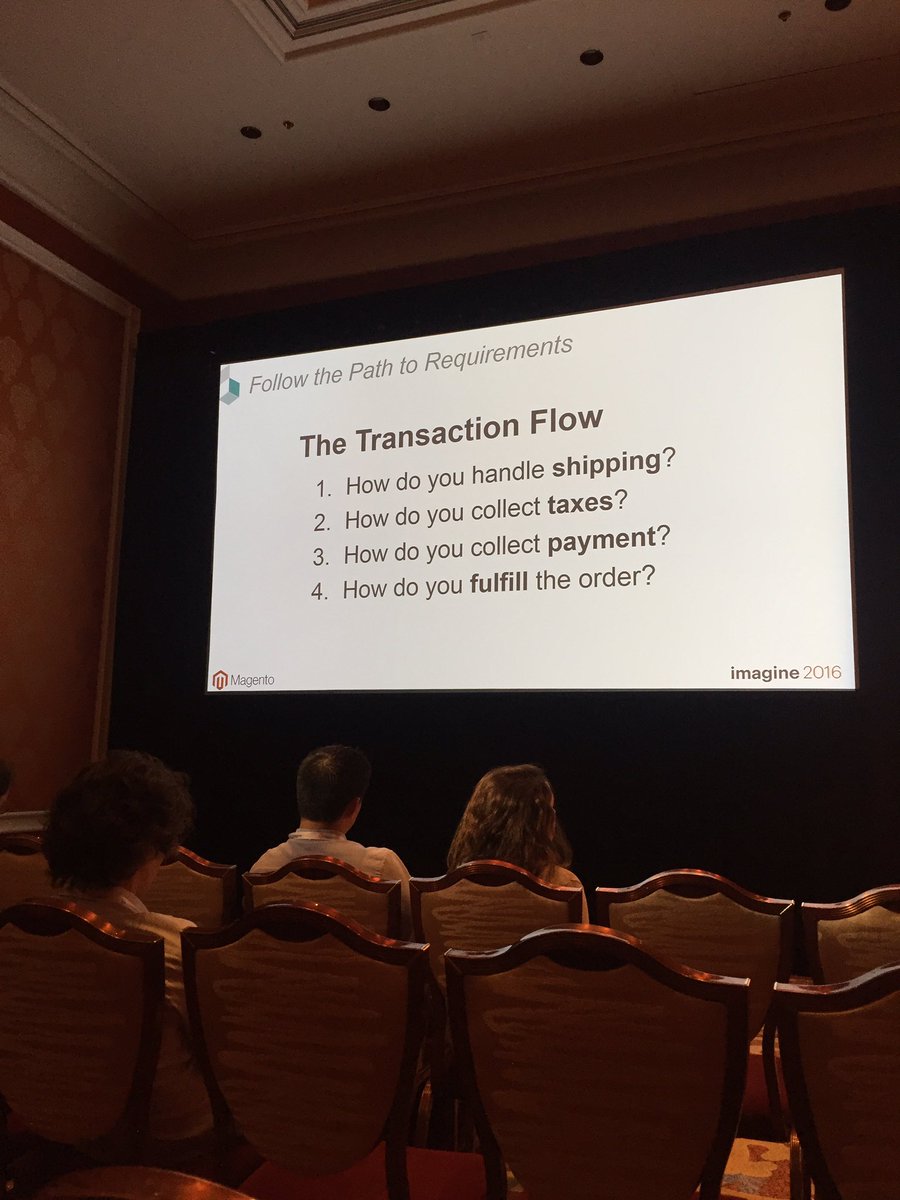 classyllama: More questions to develop a complete eCom build scope from @robtull.  #MagentoImagine https://t.co/BheT0tyP1k