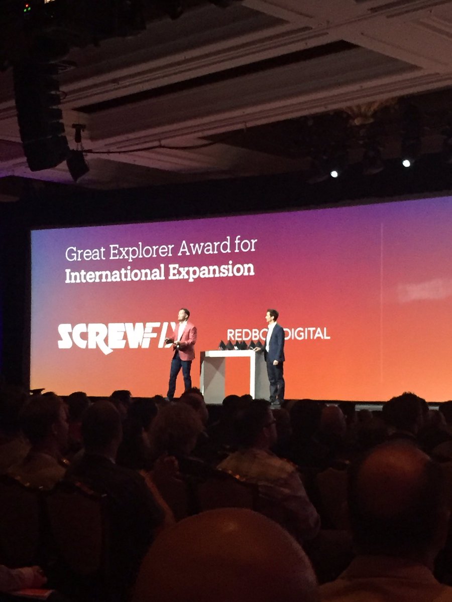 redboxdigital: We WON! Best Great Explorer Award with @Screwfix at #MagentoImagine #ExcellenceAwards https://t.co/aaZwT5H8WJ