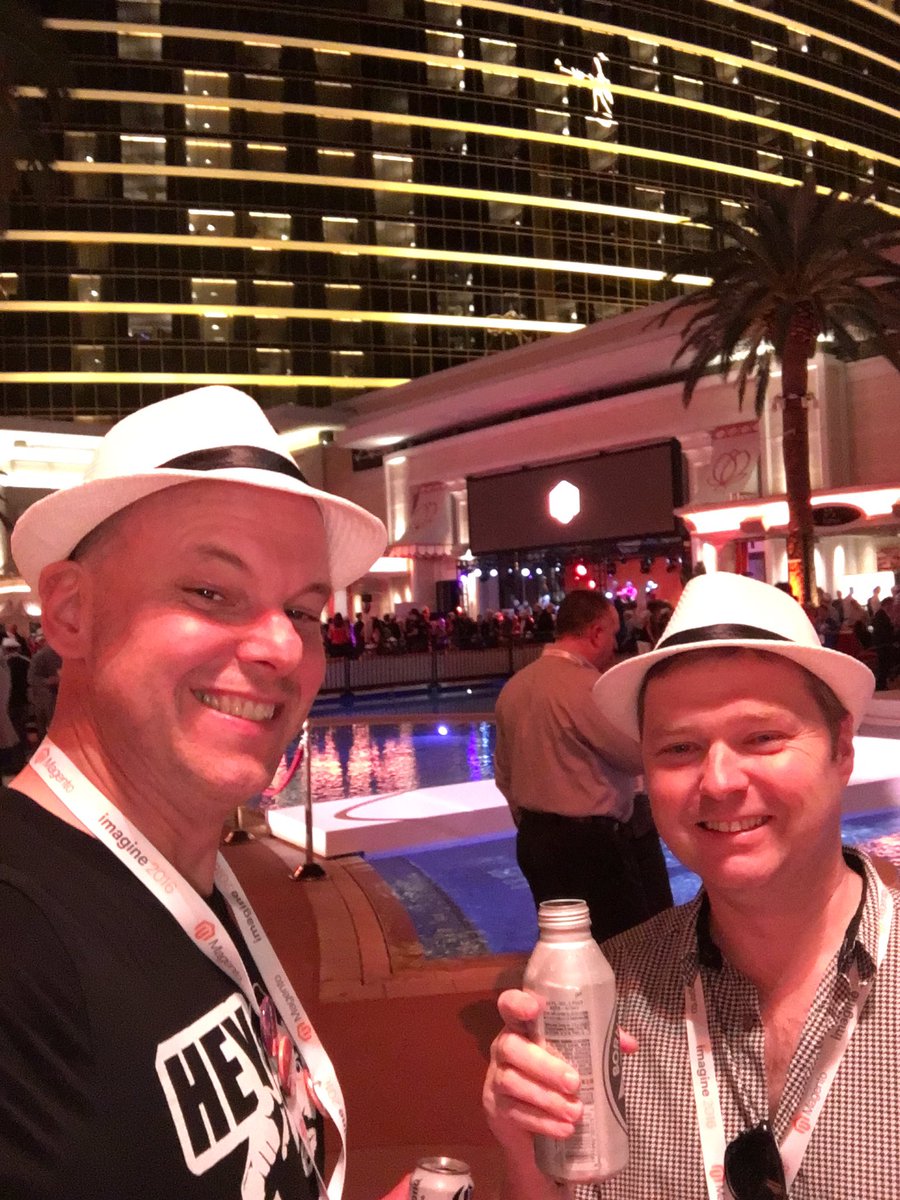 brentwpeterson: If anybody's looking for me I'm in the white hat #MagentoImagine https://t.co/n5JB0e7B3b