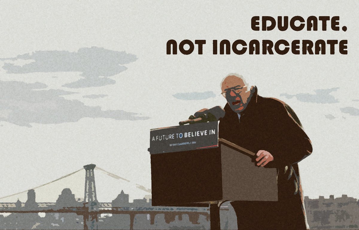 RT @ProjectBernie16: We must build schools, not for-profit prisons. For the sake of our nation's future, we must #EducateNotIncarcerate. ht…