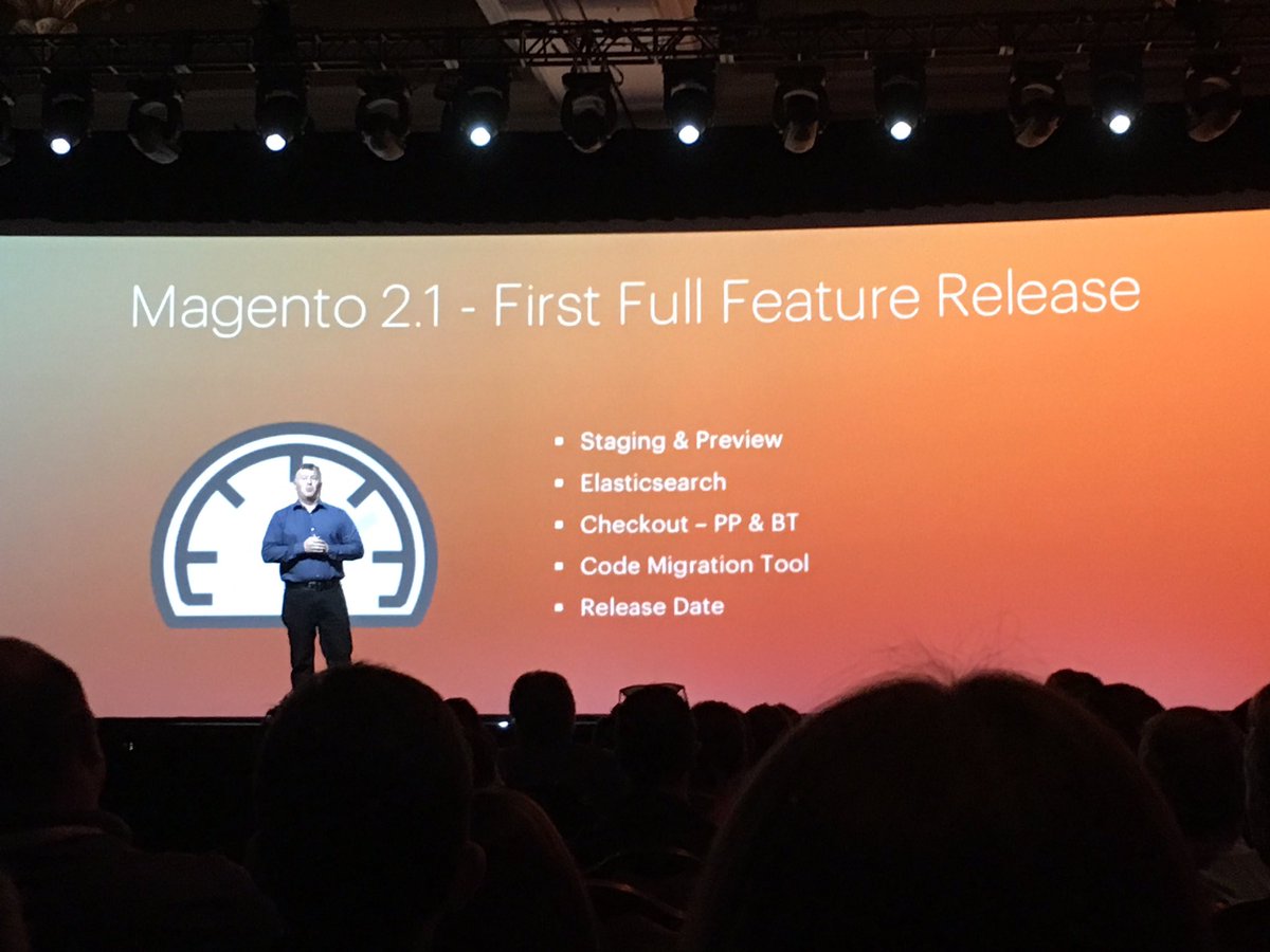 alexanderdamm: Magento 2.1 announced #MagentoImagine https://t.co/cUK3dOIW6m