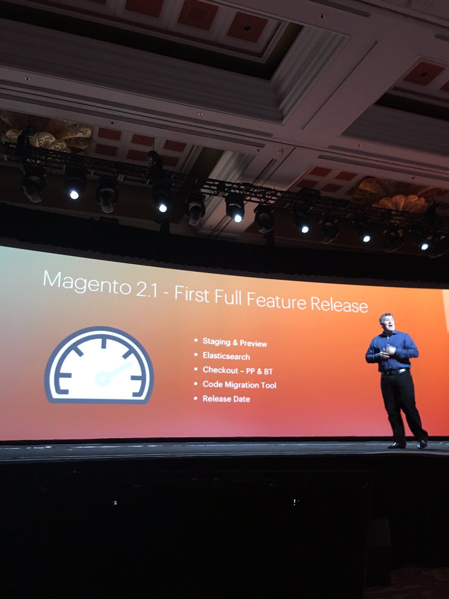 mklave1: 'Magento 2.1 available in June' Huge release with Staging/Preview @ProductPaul @magento @magentoimagine https://t.co/ao2gEk9QAq