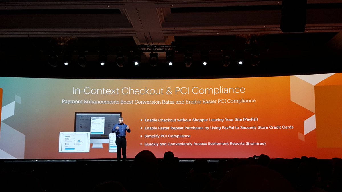 onestepcheckout: +27% improvement in conversion rate with @PayPal in context checkout...anyone? @ProductPaul #MagentoImagine #keynote https://t.co/4qChMWpq6P