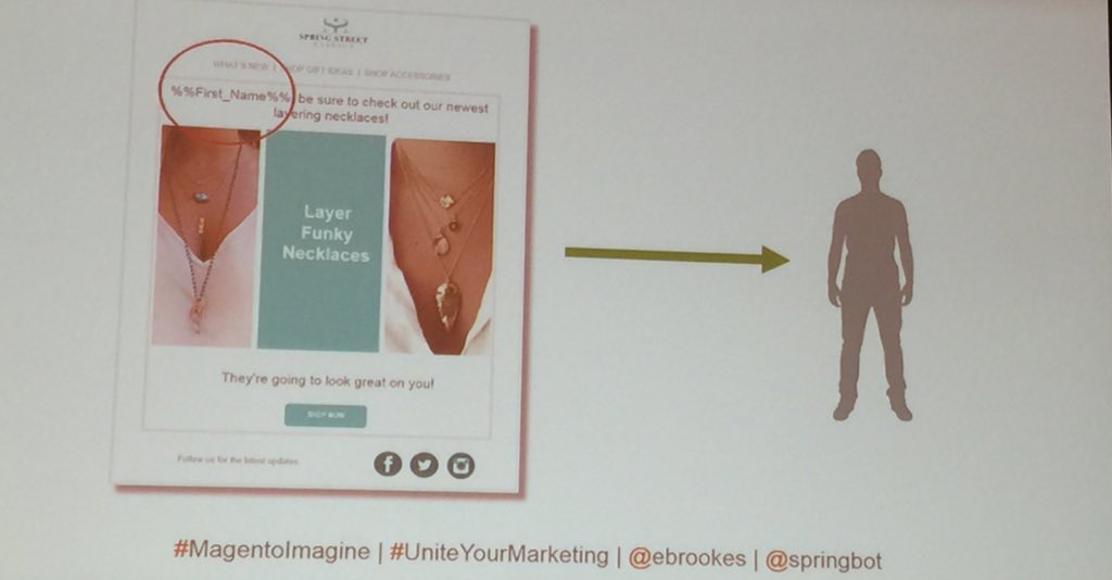 pixcphotos: Personalize your marketing messaging @springbot #MagentoImagine https://t.co/CkPA0qZsA3