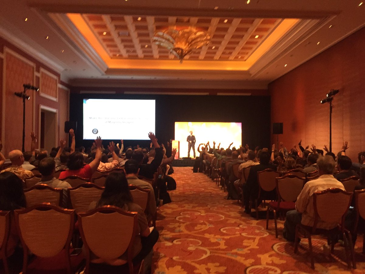 blueacorn: Show of hands-- was this most educational session of #MagentoImagine?  Lots of hands in here🙌🏻 @kpe https://t.co/Acjnu9aE0O
