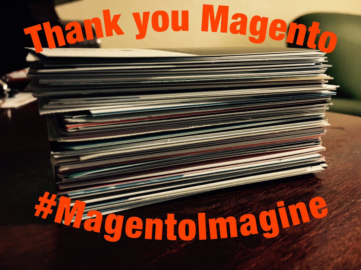 molme: It's was a great pleasure to be here! My FIRST but definitely not last #MagentoImagine https://t.co/ZZcXtZwEBM