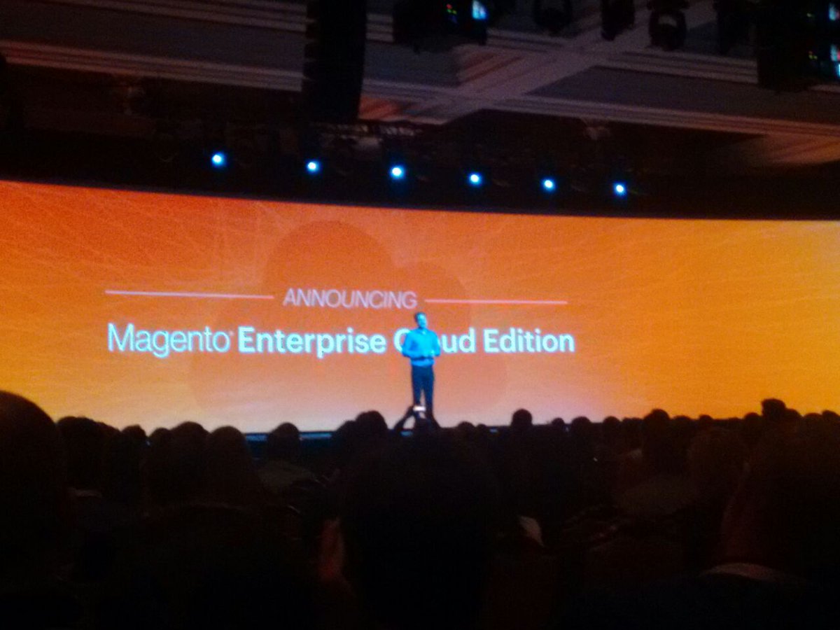 i95Dev: Big news! #MagentoCloud announced- Magento Enterprise cloud edition on AWS https://t.co/DP3rG8pfj7  #MagentoImagine https://t.co/DuT1kvlLEp