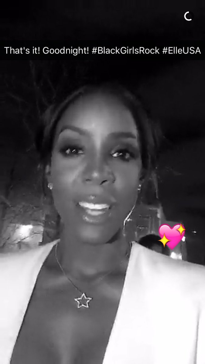 RT @ELLEmagazine: ICYMI, the amazing @KELLYROWLAND took over our Snapchat last night during #BlackGirlsRock. Catch it all at ELLEUSA. https…