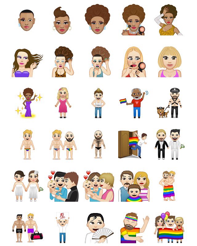 LGBT #MuvaMoji's??? There's a whole section! All of the emoji's come in Different Skin Tones for Everyone! Have fun! https://t.co/yoiq6BD50A