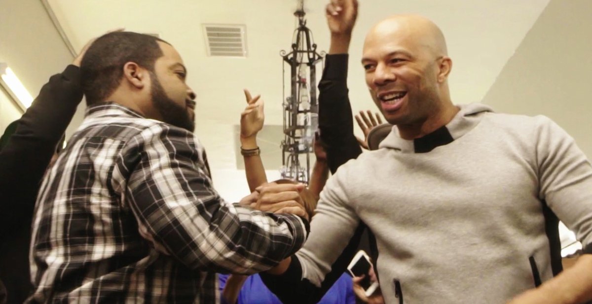 In case you missed it, watch the new #RealPeople vid from me and @common. #BarbershopMovie https://t.co/nvkryO3Ahu https://t.co/GdppBZKtLH