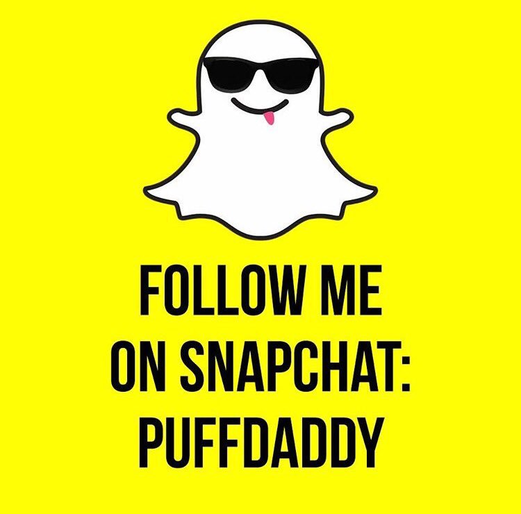 LETS GO!! GET WIT ME ON #SNAPCHAT! #PUFFDADDY https://t.co/WNIBiE9o39