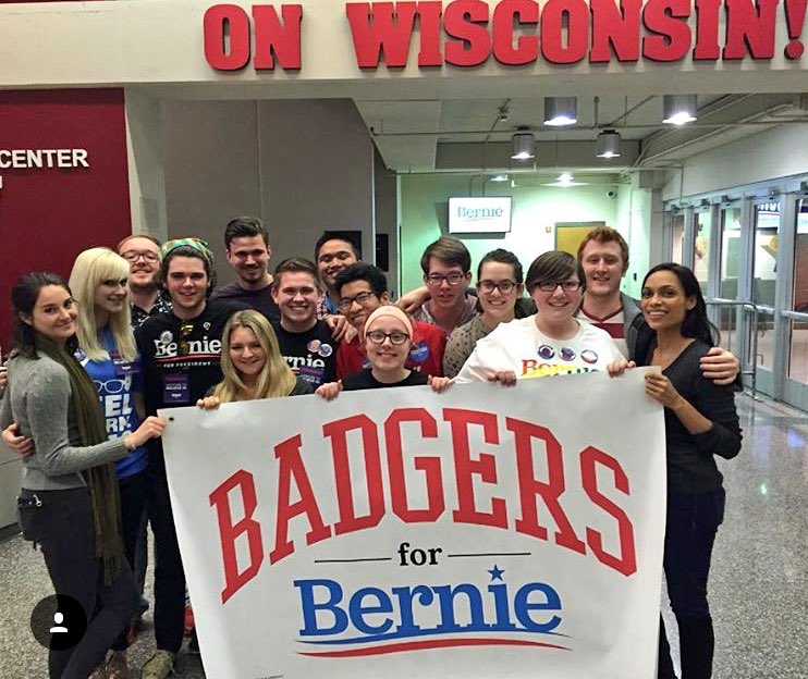 RT @People4Bernie: The kids are alright! Hanging with @rosariodawson #badgers #FeelTheBern Get it Wisconsin https://t.co/LmFnNsKmfO https:/…