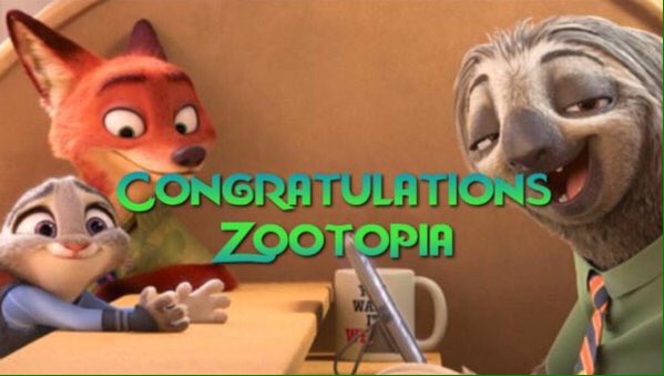 RT @Disney_Zootopia: $800 Million Worldwide!! Congrats #Zootopia #DisneyAnimators #Zootropolis #Zootopie https://t.co/VuL5GbfAyh